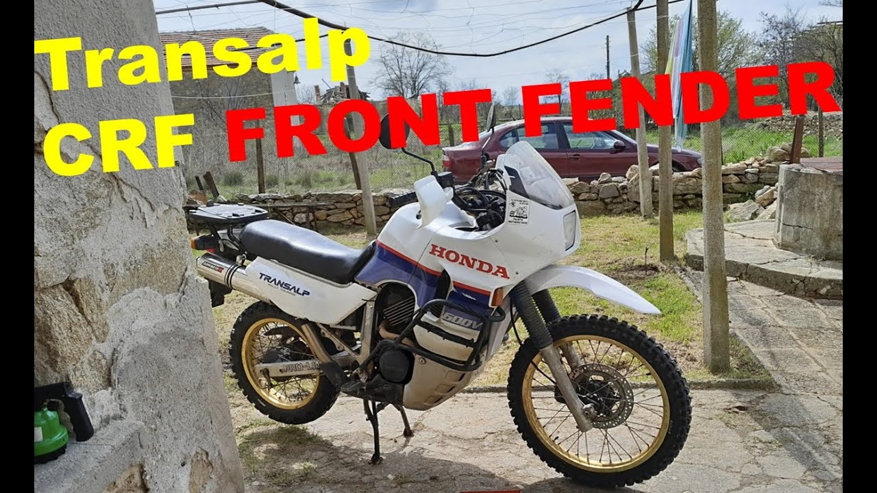 Transalp 600 - CRF front fender tutorial - XL600V