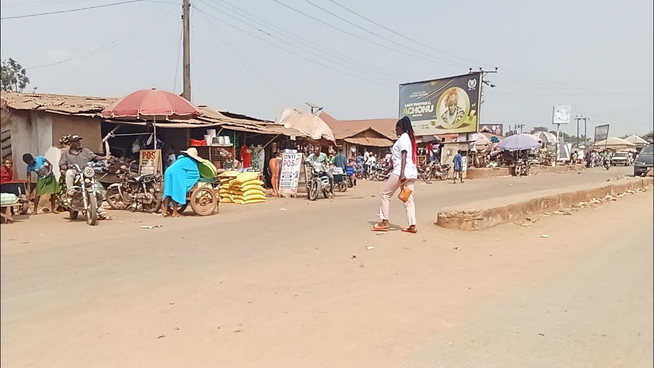 Road tour Agbaja to Orieagu Market/Roundabout /Ehime Mbano/IMO State
