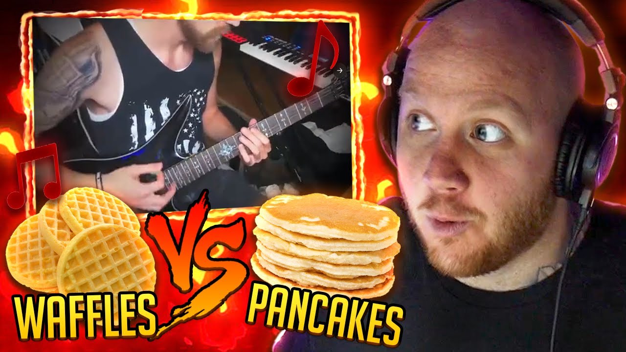 TIMTHETATMAN REACTS TO THE WAFFLES VS PANCAKES REMIX BY TRIGGADESIGNS