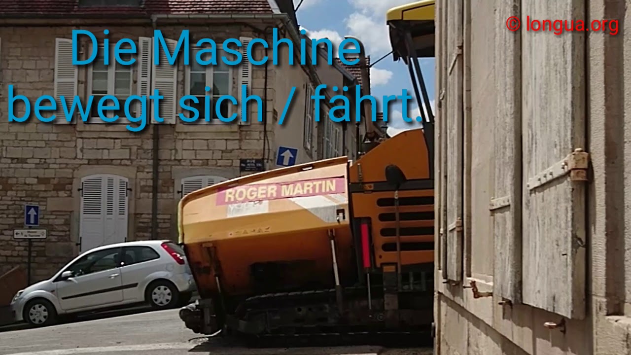 A1, A2, B1, Baustelle, Deutsch lernen, arbeiten, Wörter, Vokabeln, Bagger, work, construction