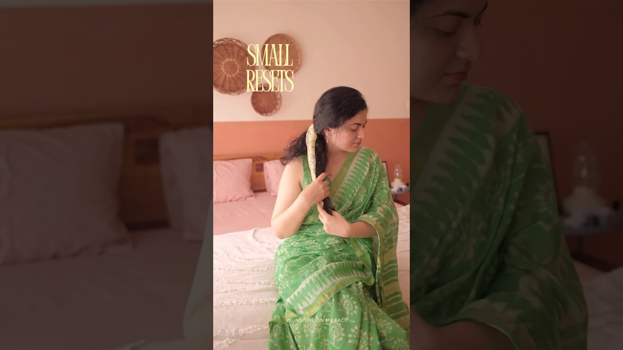 Kitchen reset #silentvlog #minivlog #kitchenreset #speedcleaning #saree #adayinmylife #vlog