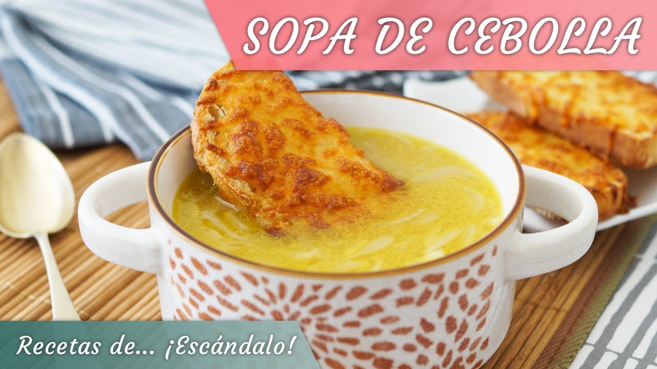 SOPA DE CEBOLLA francesa tradicional ¡Facilísima!