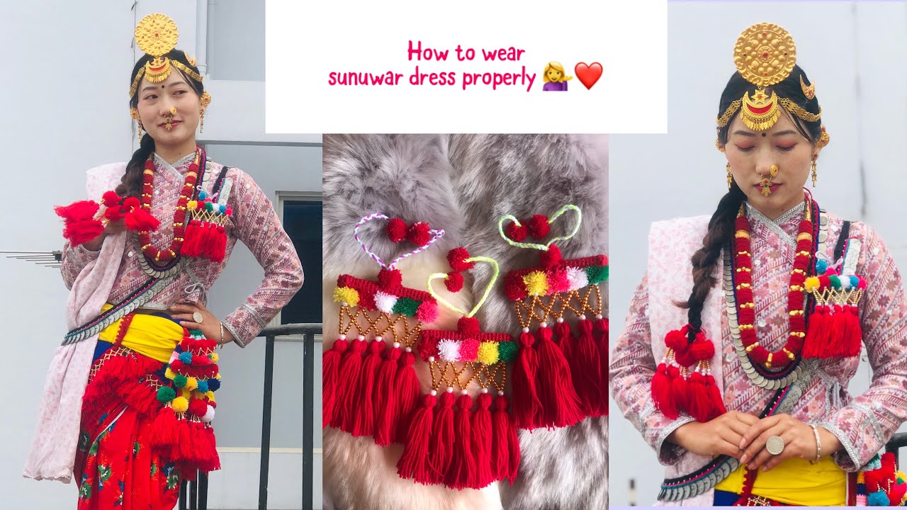 ||How to wear sunuwar dress properly💁‍♀️❤️||suju sunuwar kiratee||ep.11💐||