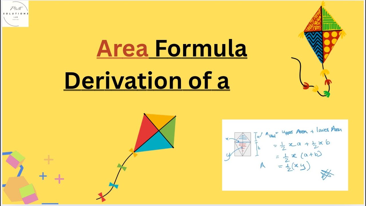 Area Formula Derivation of a Kite - Explained in Burmese