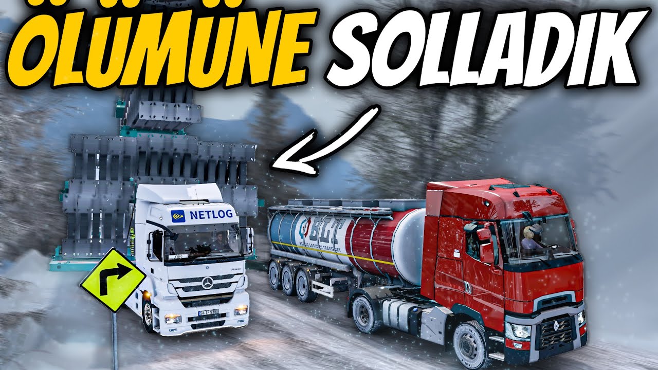 MERCEDES AXOR 1840 ! - DEVASA YÜK İLE ÖLÜMÜNE SOLLADIK ! - BAŞIMIZA GELMEYEN KALMADI !! - ETS 2 MOD
