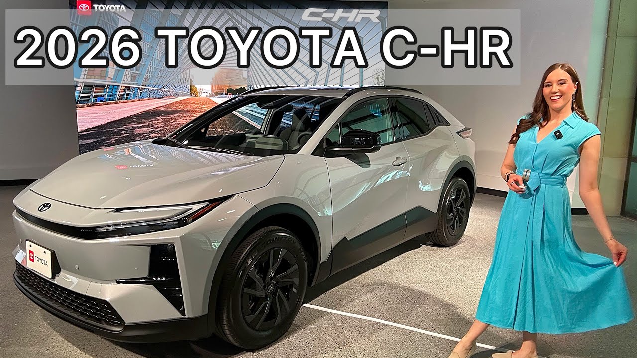 All-New 2026 Toyota C-HR Battery Electric Vehicle! Cute, Sporty, Modern, Fast & All-Electric!