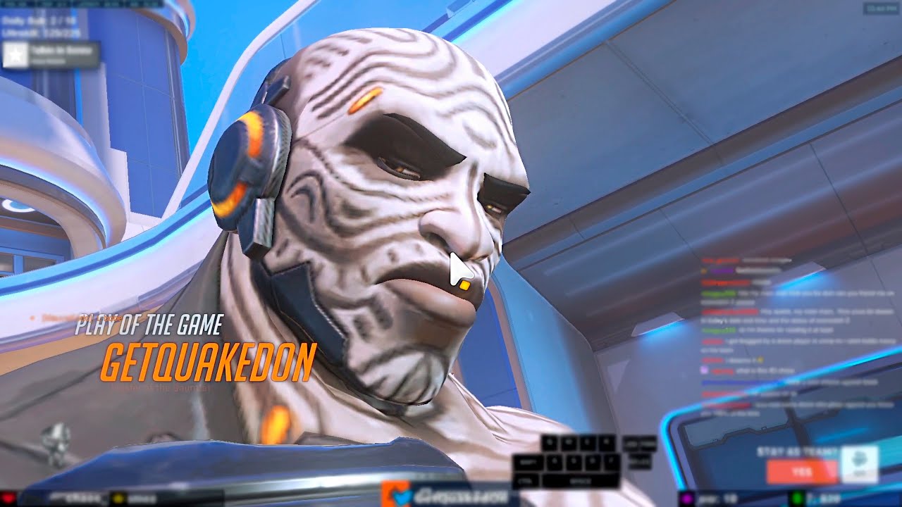GETQUAKEDON DOOMFIST GAMEPLAY - POTG - OVERWATCH 2 SEASON 11 TOP 500