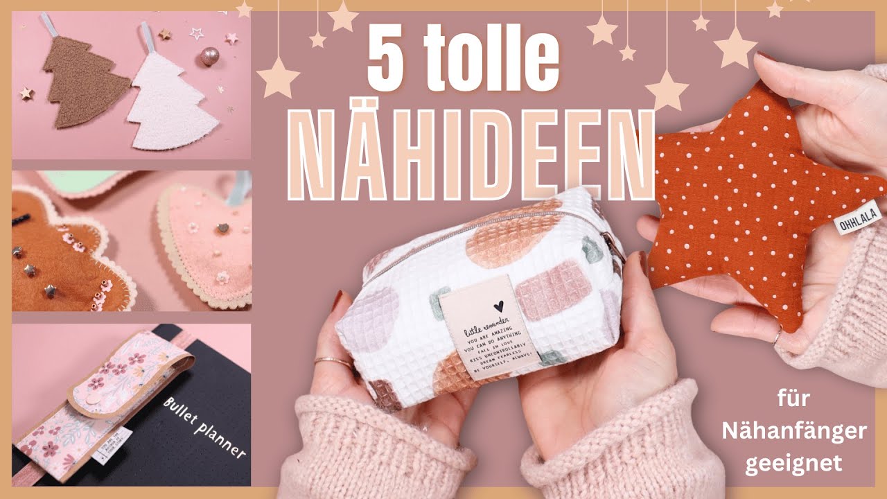 🧵EINFACHE Nähideen für Geschenke🎁 aus STOFFRESTEN // Nähanleitung für Anfänger