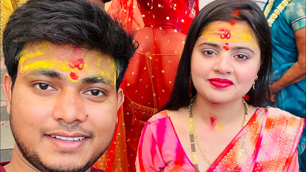 Janvi के घर गया लड्दु फोड़ने के लिए Janvi Vishal vlog