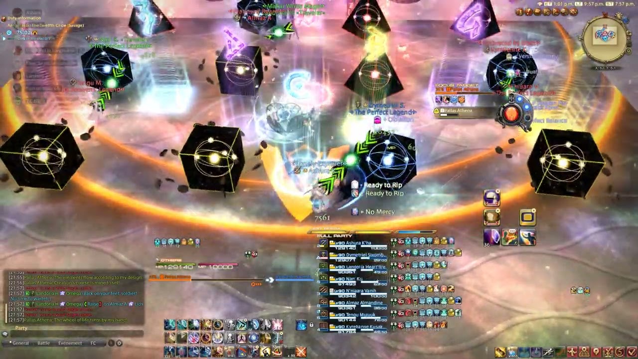 [Final Fantasy XIV] Anabaseios : The Twelfth Circle (Savage) P2 1st clear