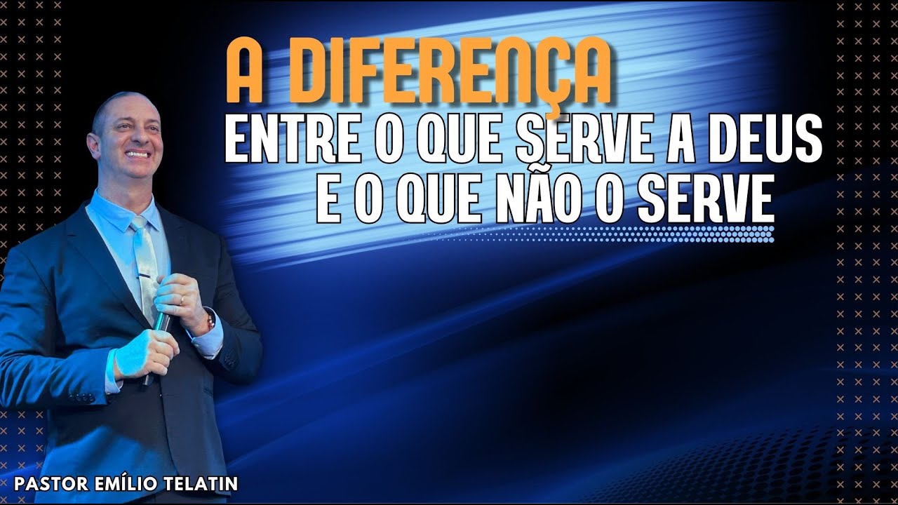 15/01/2026 (1029)  A DIFERENÇA ENTRE O QUE SERVE A DEUS E O QUE NÃO O SERVE.