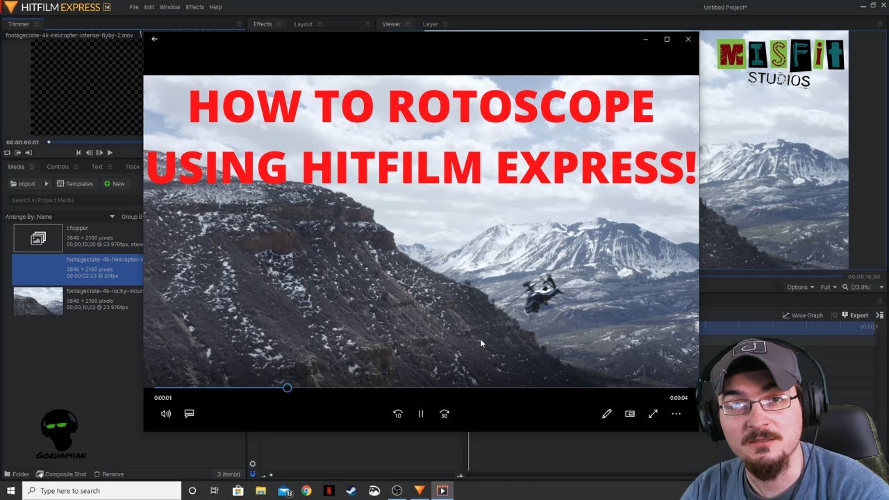 How to Rotoscope using Hitfilm Express!