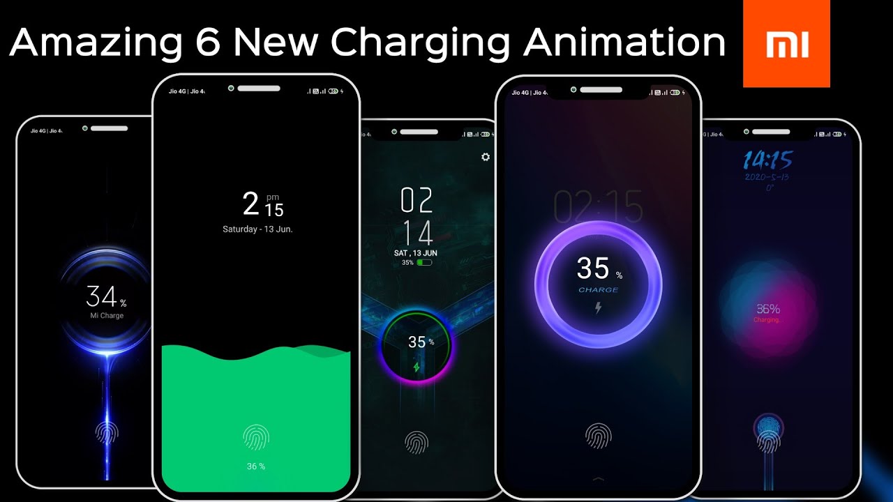 Amazing 6 New Charging Animation for All MIUI Phones | Best MIUI 12 Charging Animation for MIUI 11