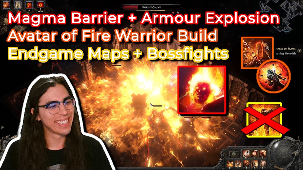Magma Barrier + Armour Explosion is STRONG? (OLD) | Avatar of Fire Warrior Build | Path of Exile 2