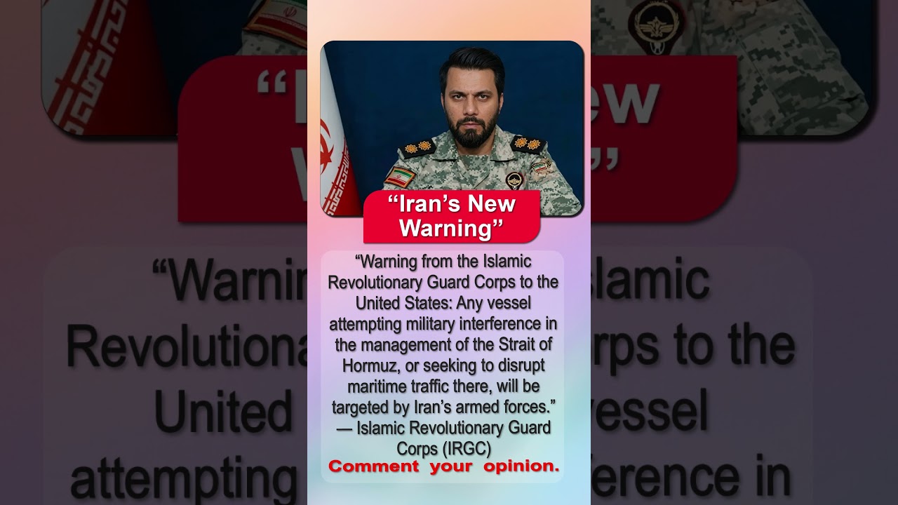 &ldquo;Iran&rsquo;s New Strait of Hormuz Warning Sparks Global Fear of Military Escalation&rdquo; #trendingnow