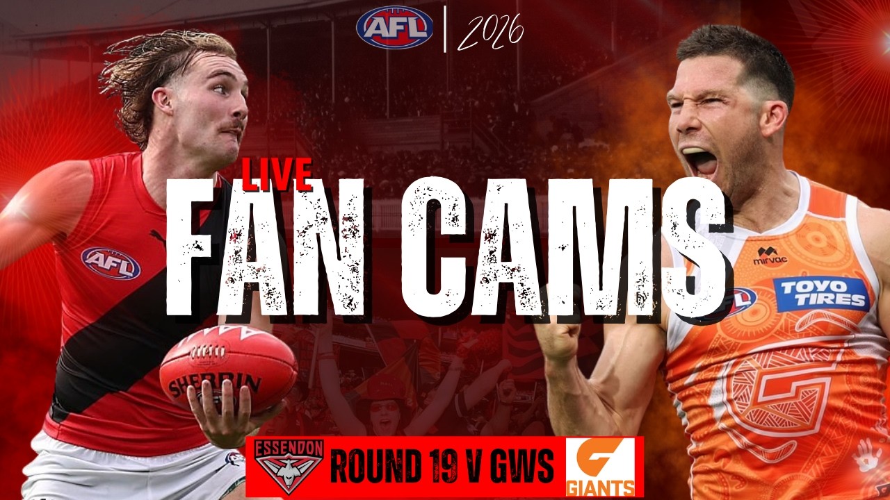 Essendon Fan Cams LIVE vs GWS FC | Round 19 Post-Game Reactions