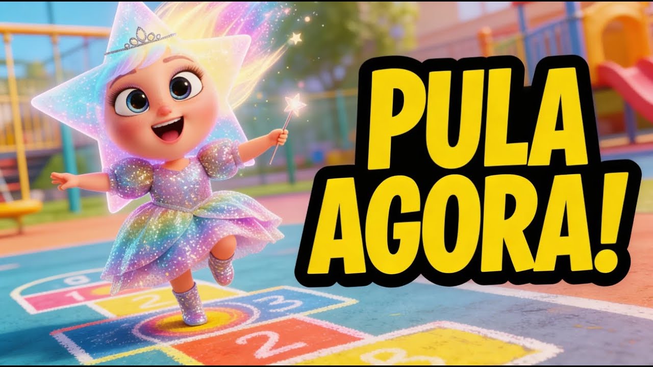 Pula, Pula, Amarelinha! 🤸‍♀️ Música Infantil para Brincar e Aprender a Pular