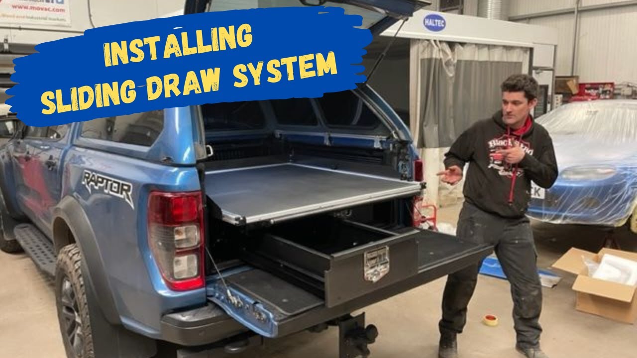 Ford Ranger Raptor 2022 - Installing Sliding Draw System at Black Stag Styling