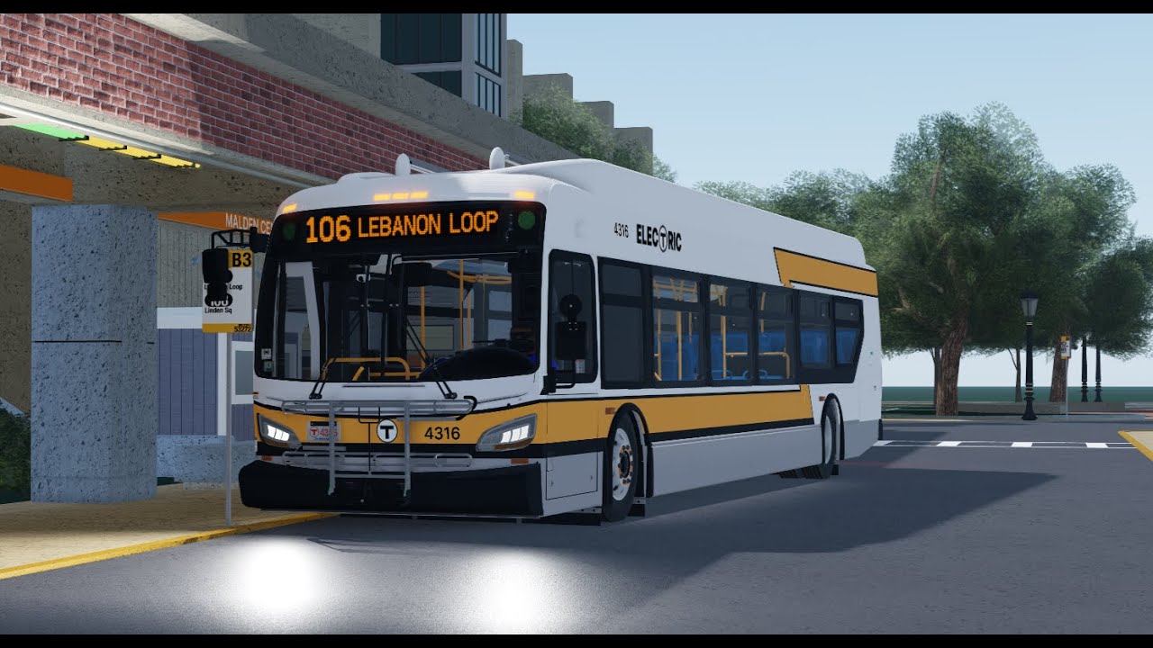 NETransit Boston Bus Simulator/ MBTA 2025 XE40 4316 On The 106 To Lebanon Loop