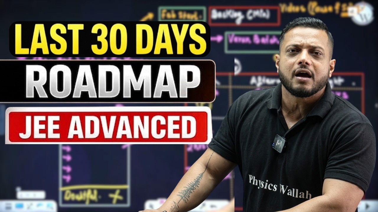 JEE Adv. 2026 Last 30 Days Strategy🚨 Tips & Guidance  |   Ft. Rajwant Sir