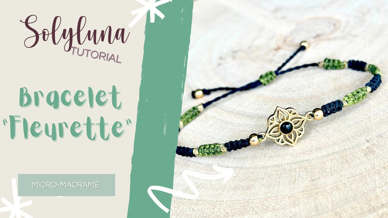 🌸 DIY Bracelet Fleurette en Micro-Macramé | Un Bijou Facile avec Seulement 2 Nœuds