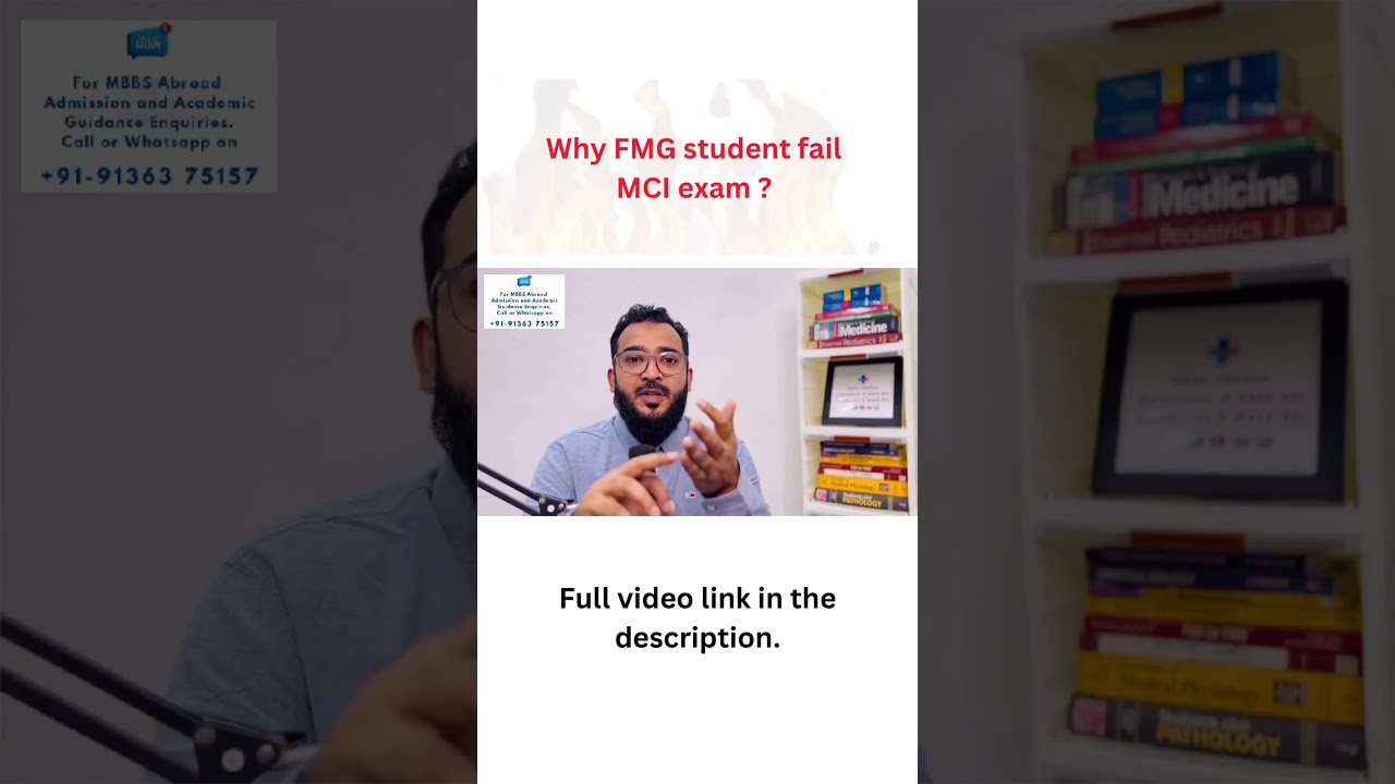 Why FMG students fail MCI exam? || DOCTOR DOCTOR SHORTS || #mbbsabroad #fmgexam #mciexam