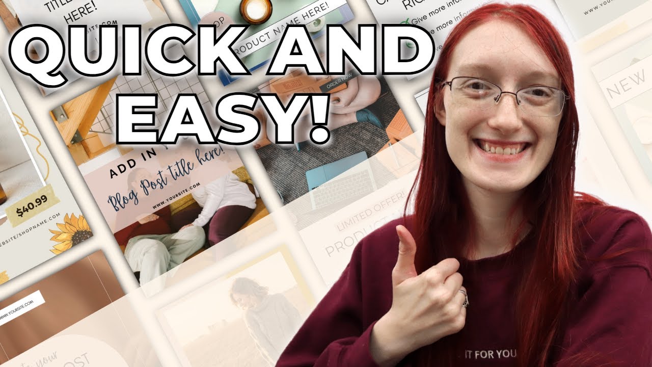 How to Edit Pinterest Templates in Canva // Canva Beginner Tutorial