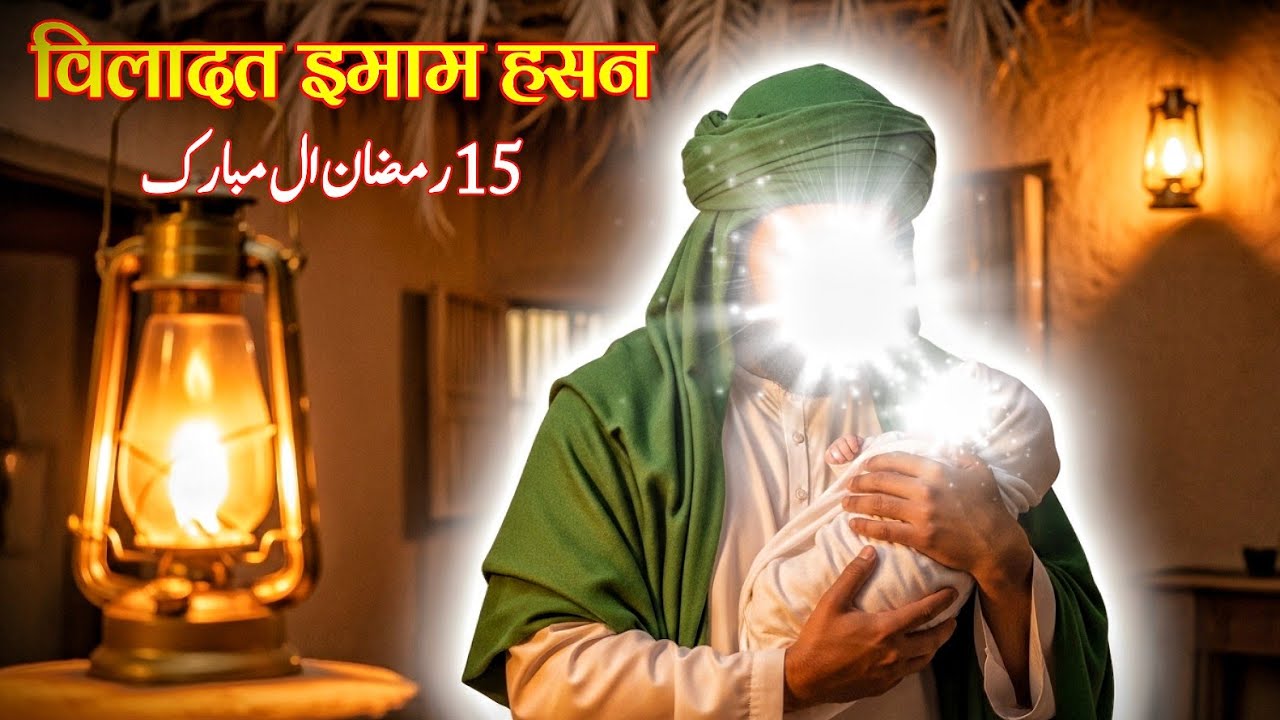 Hazrat Imam Hasan Ki Paidaish Ka Waqia | Maula Ali Ke Ghar Pehli Khushi | 15 Ramzan Special Waqia