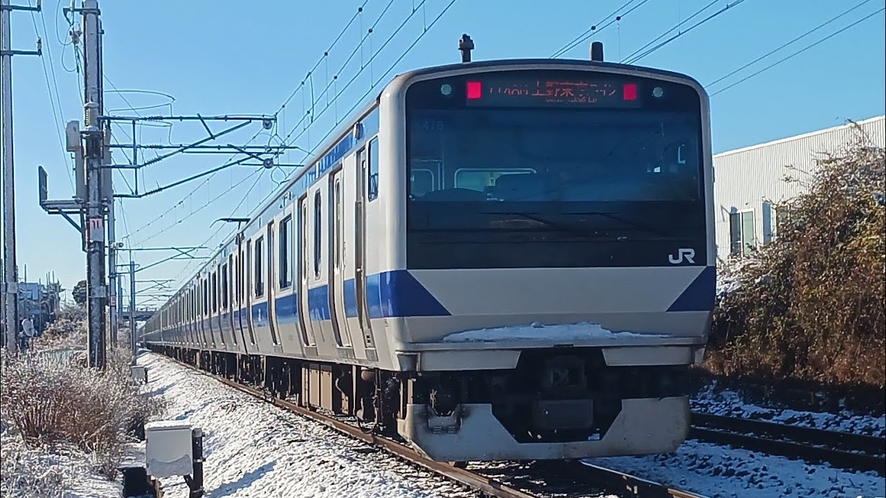 雪の中の常磐線　その13