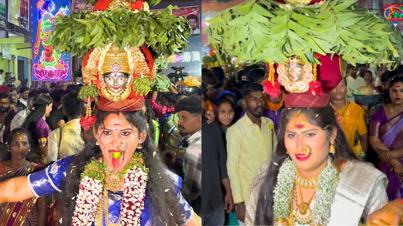 #jogini Nisha Kranthi Jogini Avika Bonam Dance At Komuravelli Mallanna Jathara 2025