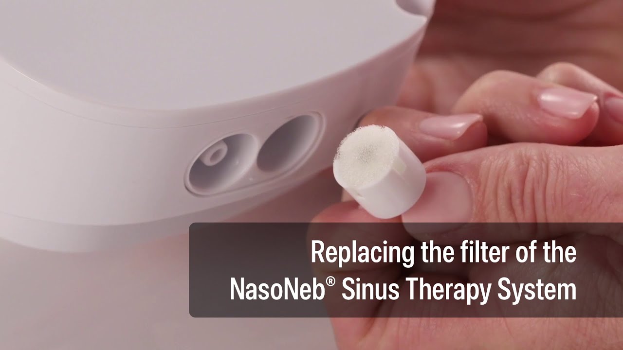 How to replace the filter on your nasal nebulizer | NasoNeb&reg; Sinus Therapy System