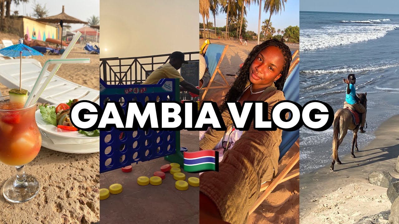 SENEGAMBIA BEACH VLOG: LUNCH ON THE BEACH, SUNSET SWIMMING, & CHILDHOOD MEMORIES! 🥹🇬🇲
