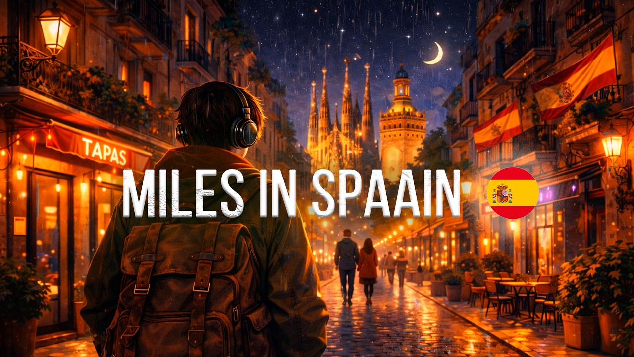 Barcelona Night Walk — Spanish Lofi 🇪🇸