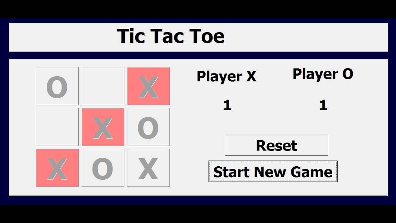 How to Create Tic Tac Toe Game in Excel Using VBA