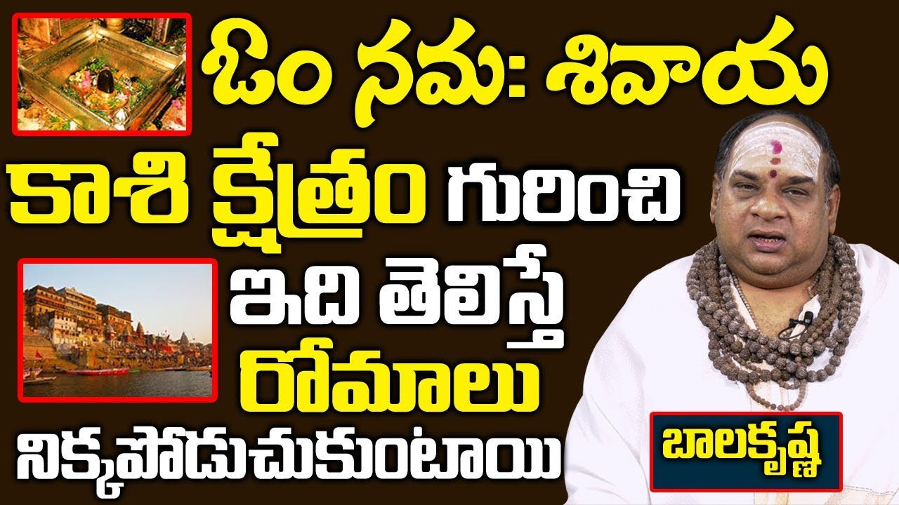 కాశీ క్షేత్రం గురించి ఇదితెలిస్తే రోమాలు నిక్కపొడుచుకుంటాయి \ balakrisha swami about Kashi Varanasi