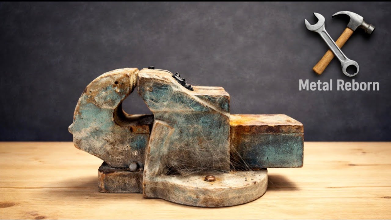 I Restored This Old Rusty Bench Vise | Incredible Restoration