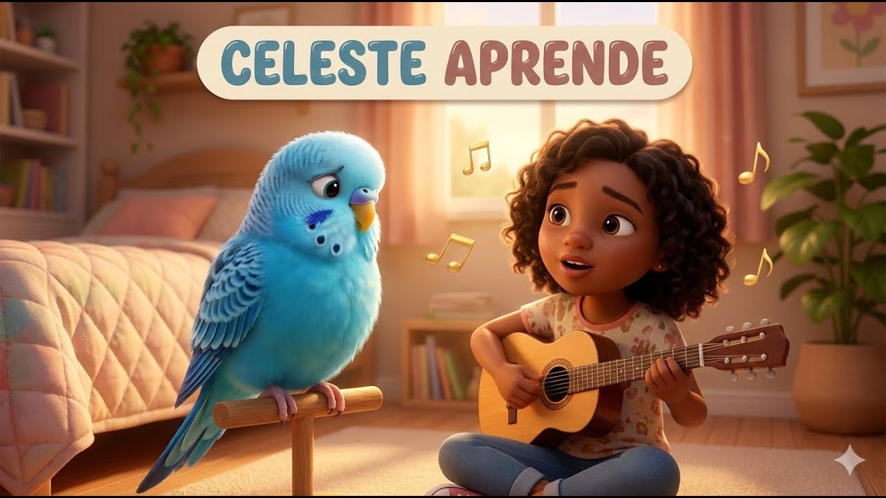 O Mistério da Periquita Azul: Por que Celeste não cantava? 🐦💙 #pet #históriaparadormir