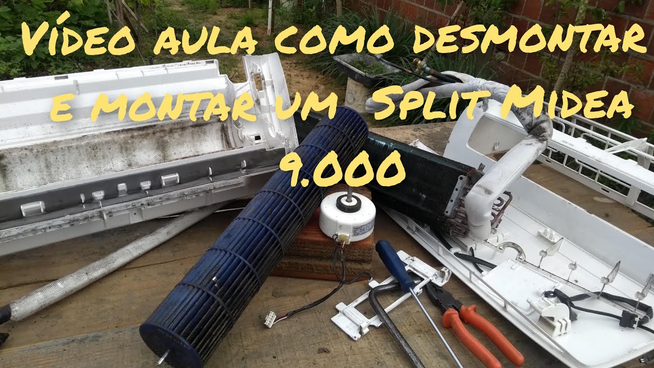 VIDEO AULA 4- DESMONTANDO, MONTANDO E FAZENDO MANUTENÇÃO  DE SPLIT SPRINGER MIDEA.