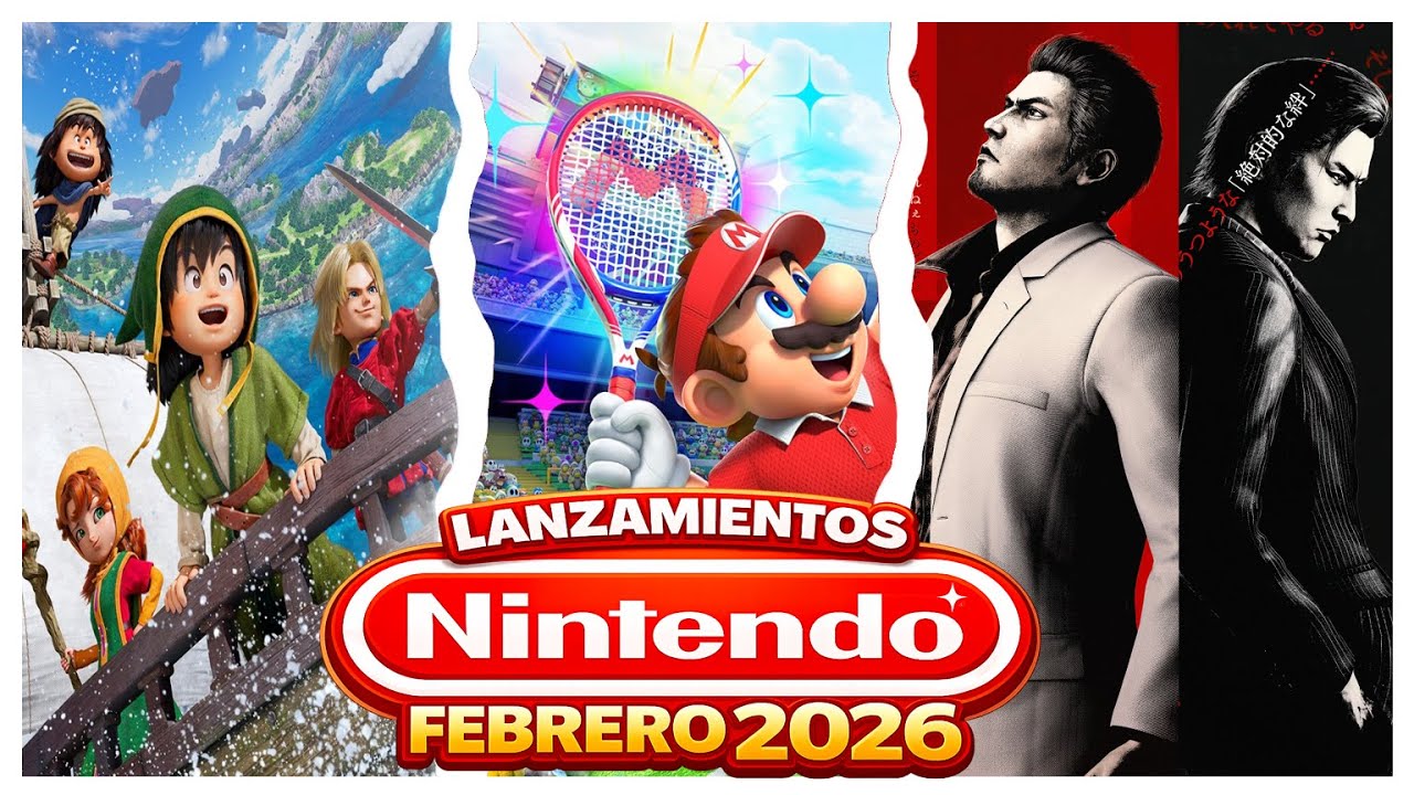 LANZAMIENTOS DE FEBERO 2026 EN NINTENDO