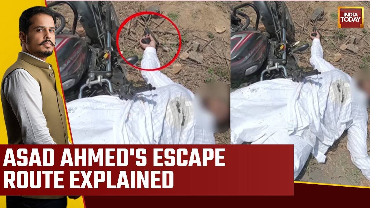 Take A Look At Asad Ahmed's Escape Route | Atiq Ahmed Son Asad Encounter News | Watch This Report
