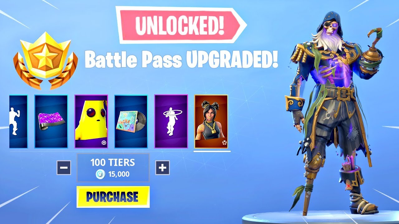 BUYING ALL 100 TIERS! Season 8 Battle Pass ALL ITEMS UNLOCKED! - Fortnite Battle Royale