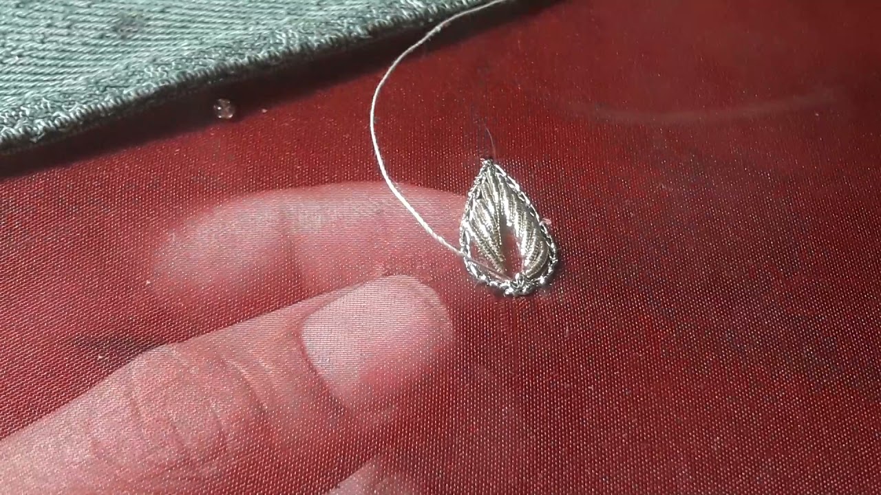 how to make a petal with dabka tutoriol#dabka work#kora patti with pearl