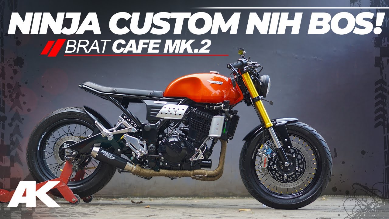 CUSTOM NINJA! Brat Cafe Pakai Parts Hedon? #AtenxKatros
