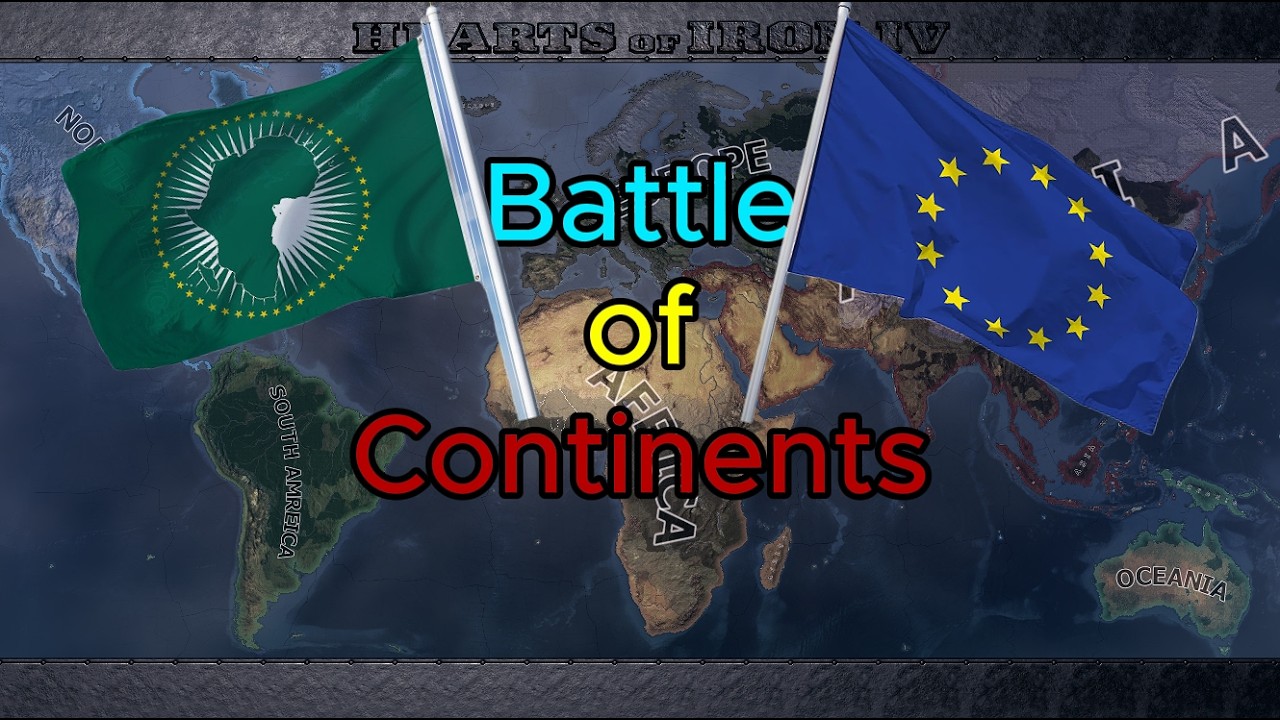 The Battle Of Continents! Who will win? Hoi4 Timelapse