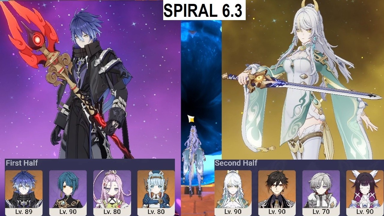 Spiral Abyss 6.3 - Flins Lunar-Charged & Zibai Lunar-Crystalize 【Genshin Impact Luna IV】