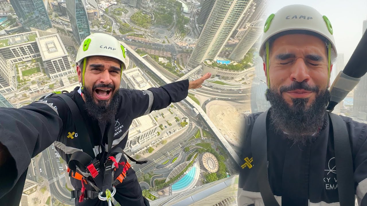 Dubai mein building se latka dia mujhe 😂 Dubai edge walk karne agae 😍