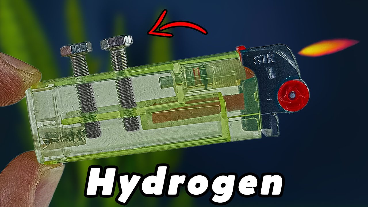 How to Make a ( HYDROGEN LIGHTER ) at Home | DIY Hydrogen Generator!