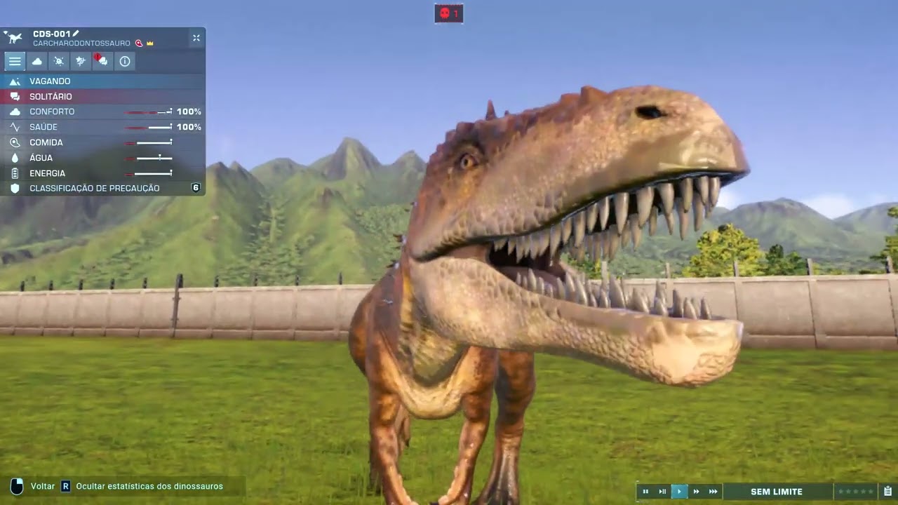 JWE2 battle Royal de dinossauros com genética modificada