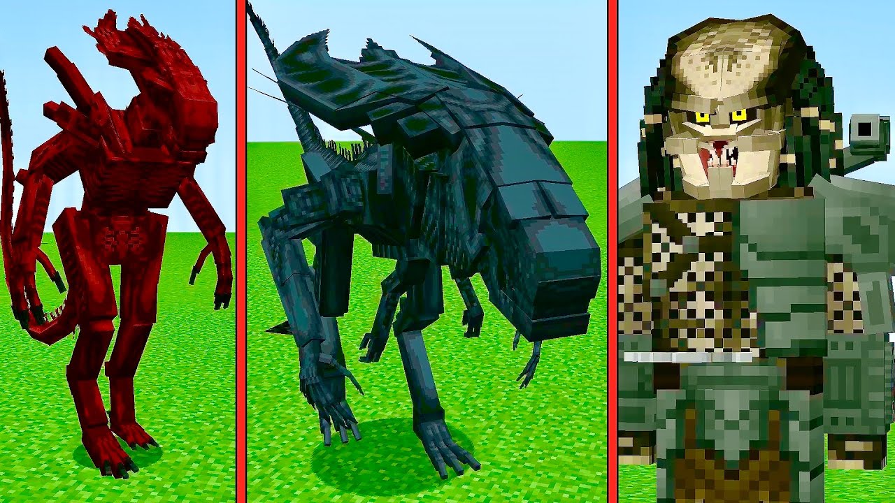 ЛУЧШИЙ МОД НА ЧУЖИХ В МАЙНКРАФТ Minecraft Aliens