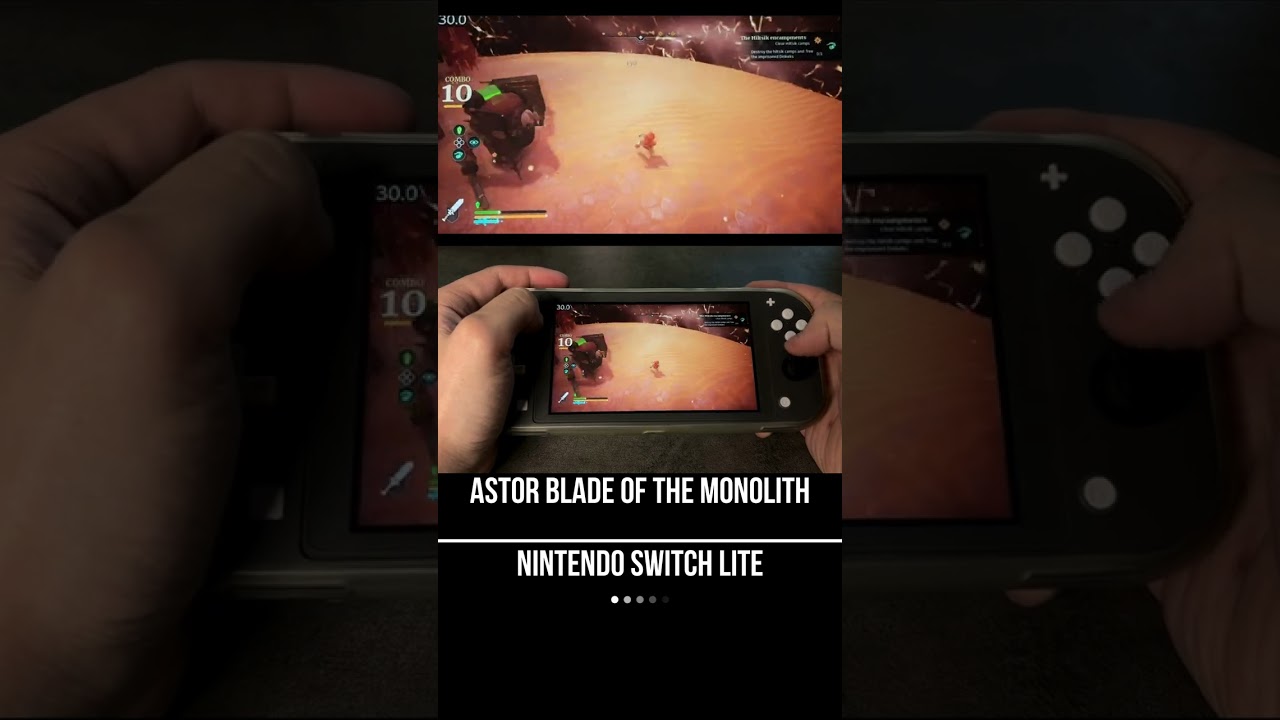 Astor: Blade of the Monolith Nintendo Switch Lite Gameplay